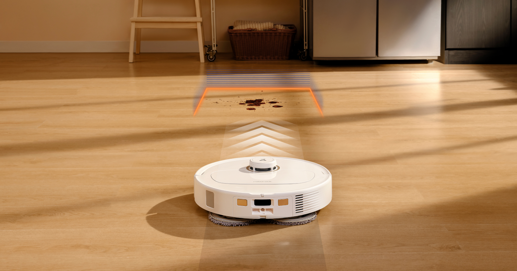 roborock qrevo maxv intelligent dirt detection to re-mop