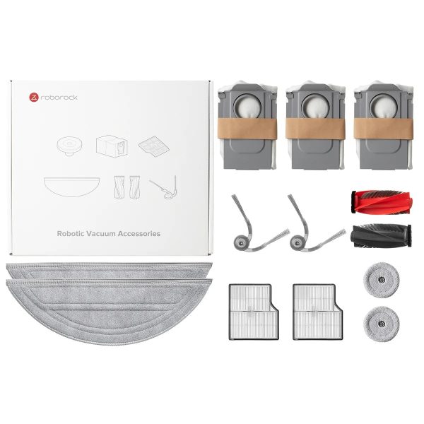 Roborock Accessoirepakket voor Saros 20 (Dweilpads × 4, Stofzakken × 3, Filters × 2, Hoofdborstelafdekking × 1, Hoofdborstel × 1, Zijborstels × 2)